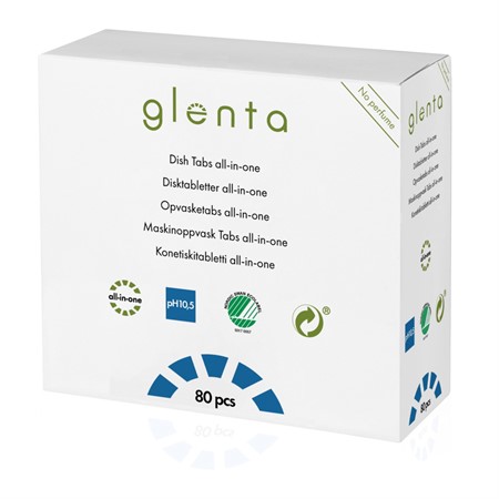 Glenta All in One Disktabletter, 80 tab/pack